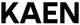 Black 'KAEN Brand' text on a white background